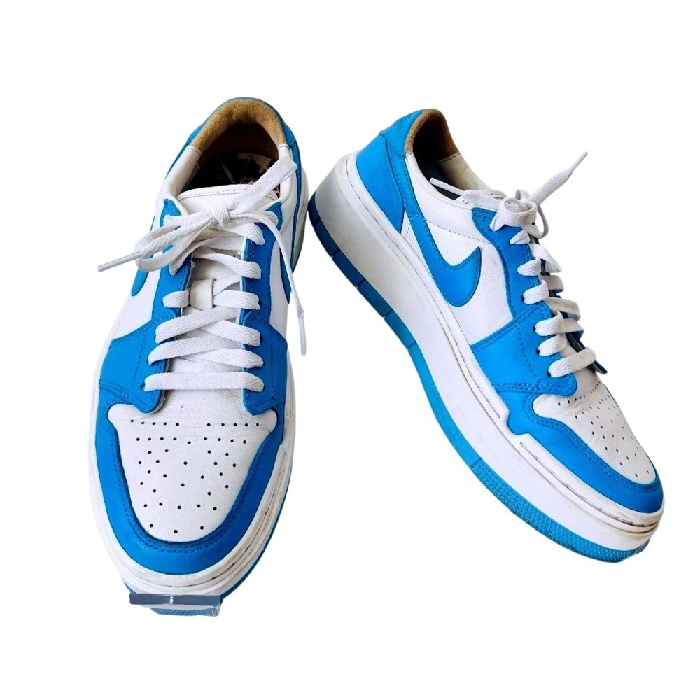 Jordan 1 Elevate Low University Blue White Platform Sneaker Womens 8